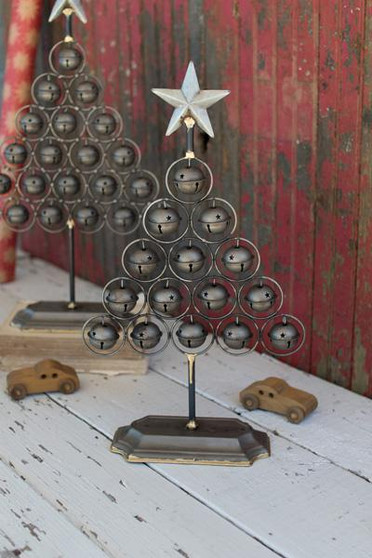 Decorative Set Of Two Christmas Bell Trees