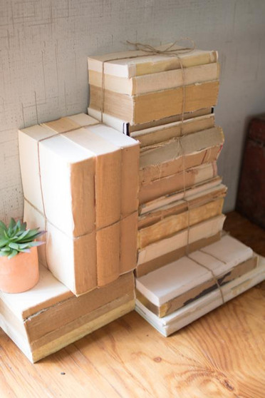 (6 Pack) Decorative Repurposed Book Bundle - 4In - 5In Per Stack
