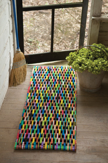 Recycled Flip Flop Large Rectangle Mat