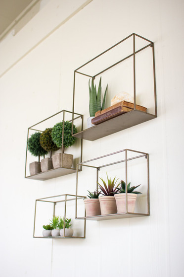 (4 Set) Metal Shelves