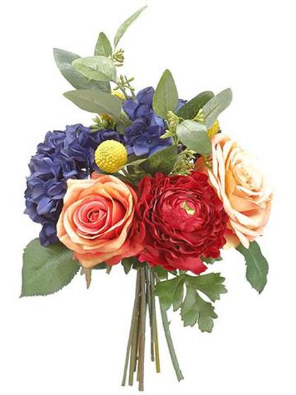 Artificial Flower Bouquet In Mixed Colors