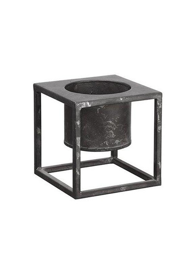 Metal Floral Planter Stand With Pot