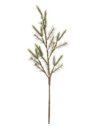 Artificial Christmas Pine Spray In Green - 25" Tall