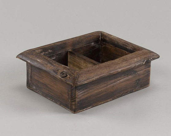 Natural Brown Wooden Planter (CT2404)