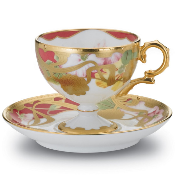 Bone China Cup & Saucer Set With Box (46625-T52401)