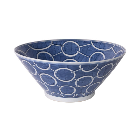 Indigo Blue Circle Bowl (1642)