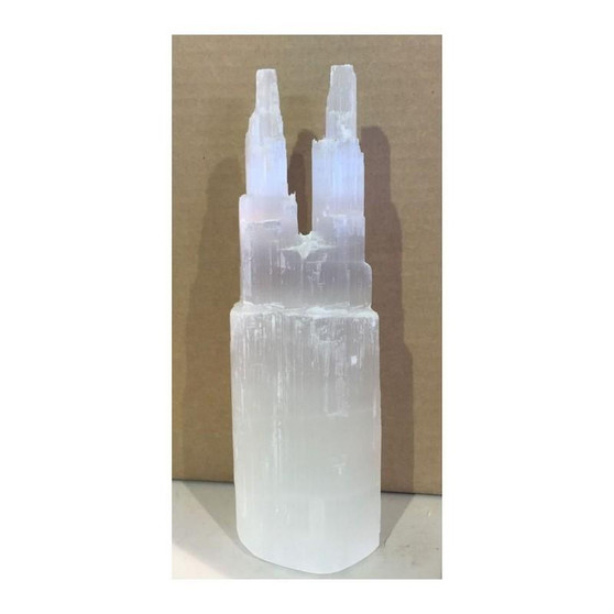 Selenite Twin Tower Lamp (2602)