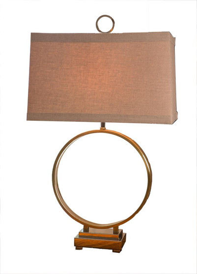 Antique Brass Circle Lamp 3 Way (KY007)