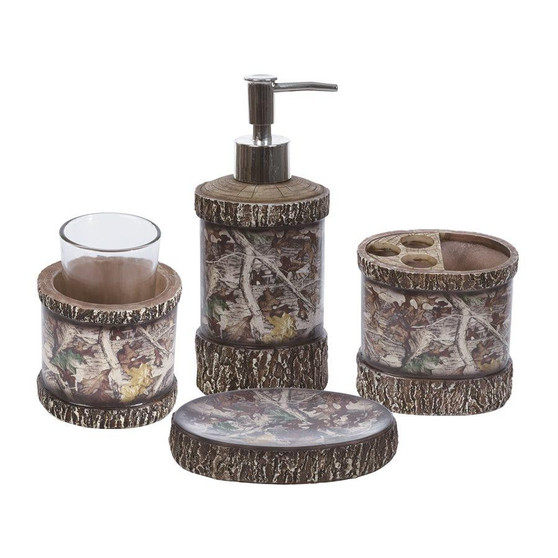 4 Piece Camo Bathroom Set (BA1001)