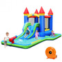 Inflatable Bounce House Castle Water Slide With Climbing Wall (OP70586)