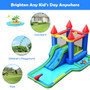 Inflatable Bounce House Castle Water Slide With Climbing Wall (OP70586)