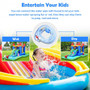 Inflatable Bounce House Castle Water Slide With Climbing Wall (OP70586)