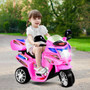 20-Day Presell 3 Wheel Kids Ride On Motorcycle 6V Battery Powered Electric Toy Power Bicyle New-Pink (TY327423PI)