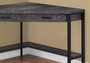 Computer Desk - 42"L - Black Reclaimed Wood Corner (I 7507)