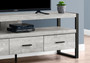 Tv Stand - 60"L - Grey Reclaimed Wood-Look - 3 Drawers (I 2821)