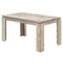 Dining Table - 36 X 60 Inch Taupe Reclaimed Wood-Look (I 1088)