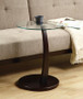 Accent Table - Cappuccino Bentwood With Tempered Glass (I 3001)