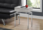 Accent Table - 24"H - Grey Cement - Chrome Metal (I 3461)