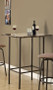 24 X 36 Inch Cappuccino Marble & Metal Dining Table (I 2315)