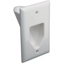 1-Gang Recessed Cable Plate (White) (DCM450001WH)