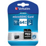 64Gb Class 10 Microsdxc(Tm) Card With Adapter (VTM44084)