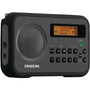 Am/Fm Digital Portable Receiver With Alarm Clock (Black) (SNGPRD18BK)