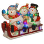 29" Sled With 3 Snowmen In Metallic & Glossy Painting- 48 Multi Led-Cul (BG-19154A)