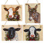 *4/Set Christmas Farm Ornaments G106932 By CWI Gifts