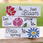 Just Bloom Mini Block 3 Asstd. (Pack Of 3) G35416 By CWI Gifts