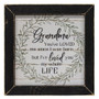 Grandma I Love You Print 12" Black Wash Frame GJPS301 By CWI Gifts
