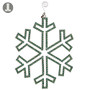 10" Rhinestone Snowflake Ornament Jade Silver (Pack Of 4) XN8110-JA/SI