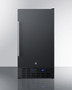 (FF1843BADA) 18" Wide Ada Compliant Built-In Undercounter All-Refrigerator In Black