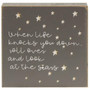 Stars Sentiment Block - 4 Assorted (Pack Of 4)