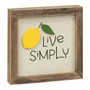 Live Simply Lemon Frame