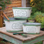 (Set Of 3) Rustic Potting Shed Buckets