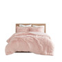 Malea Shaggy Fur Duvet Cover Set King ID12-1931