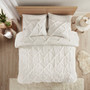 Addison Pintuck Sherpa Down Alternative Comforter Set King TN10-0438