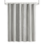 Imani Cotton Printed Shower Curtain With Chenille Stripe II70-1123