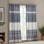Mila Cotton Printed Window Panel With Chenille Detail And Lining II40-1182