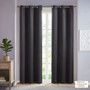 Taren Solid Blackout Triple Weave Grommet Top Curtain Panel Pair SS40-0153