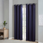 Taren Solid Blackout Triple Weave Grommet Top Curtain Panel Pair SS40-0159