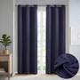 Taren Solid Blackout Triple Weave Grommet Top Curtain Panel Pair SS40-0159
