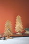 (Set Of 2) Recycled Wooded Christmas Trees