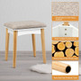 Vanity Table Set Dressing Table Cushioned Stool Makeup Table (HW65957)