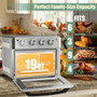 7-In-1 Healthy Oil-Free Steel Stainless Convection Air Fryer Toaster Oven With Bake Tools (EP24685US-SL)