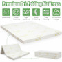 4" Folding Foam Mattress Tri-Fold Sofa Bed Mat-Queen Size (HT1138Q)