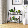 2-Tier Patio Metal Plant Stand (GT3532)