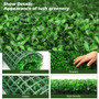 12 Piece Artificial Peanut Leaf Hedges Panels 20" X 20" Fence Wall Plant (OP70694)