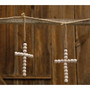 White Washed Bead Cross Garland