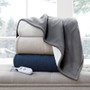 Fleece To Sherpa Heated Throw ST54-0078